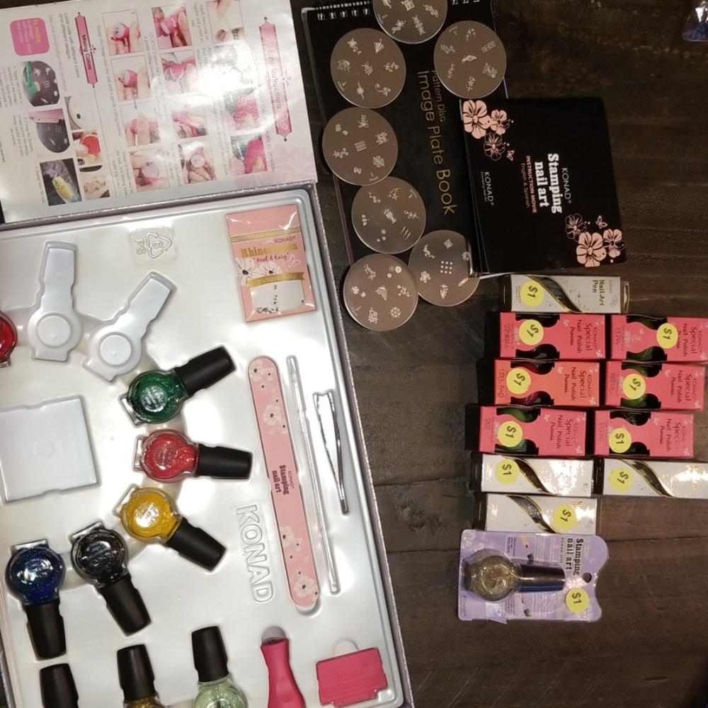 Misc. KONAD stamping nail art set